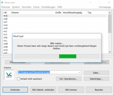 VeraCrypt Mein Datentresor