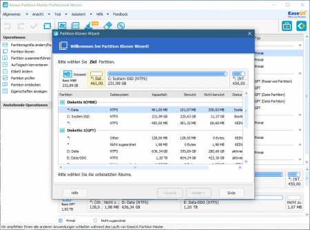 EaseUS Partition Master Professional 12.8