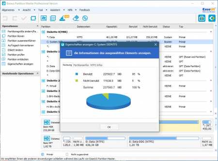 EaseUS Partition Master Professional 12.8