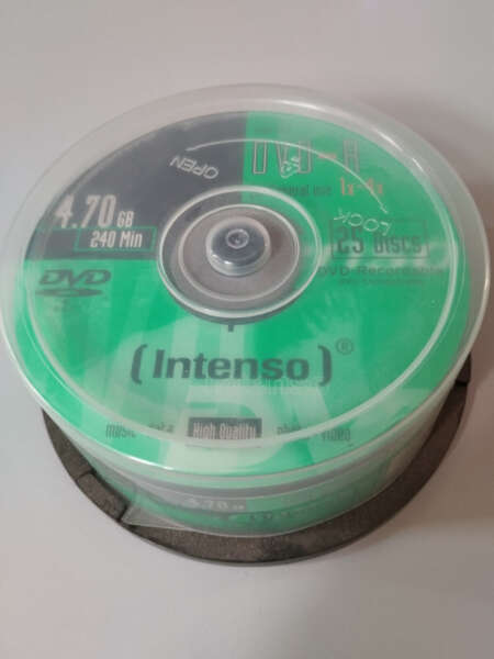 Intenso DVD-R 1x-4x / 4.70GB/240Min / 10xSpindeln mit je 25 Discs = 250 Stk. günstig online bestellen bei InterCommerce 10 2