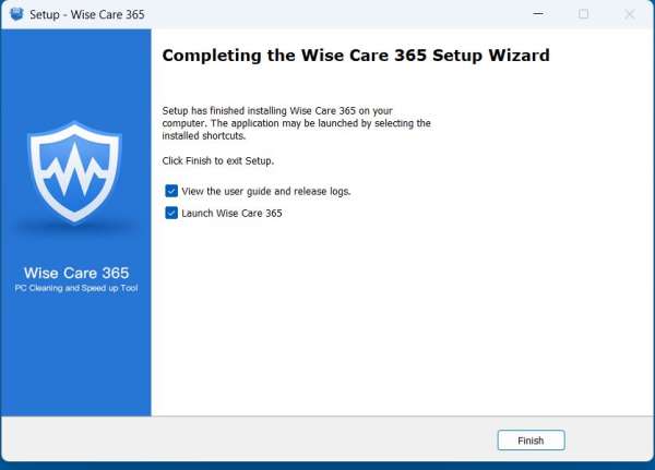 Wise Care 365 - Completing